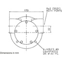 Impellerpumpe 53270-2013 Jabsco, Bronze, Pumpenkopf mit Flanschadapter, 2" BSP, Größe 270, NIT