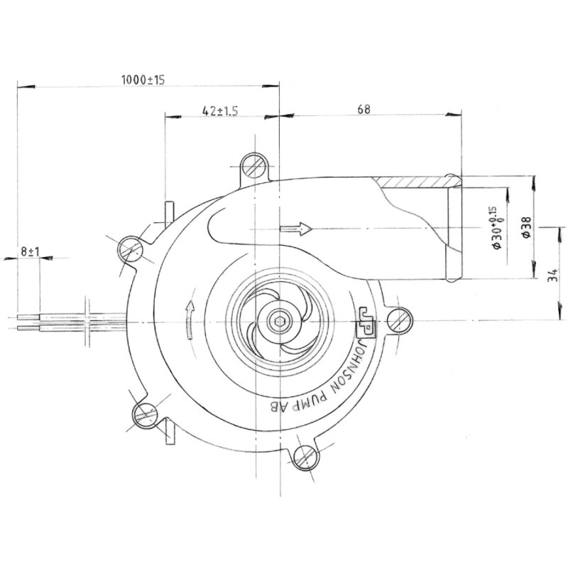 Umwälzpumpe CO90P5-1, DIA 38mm, 24V, 10-24190-2, SPX Johnson Pump