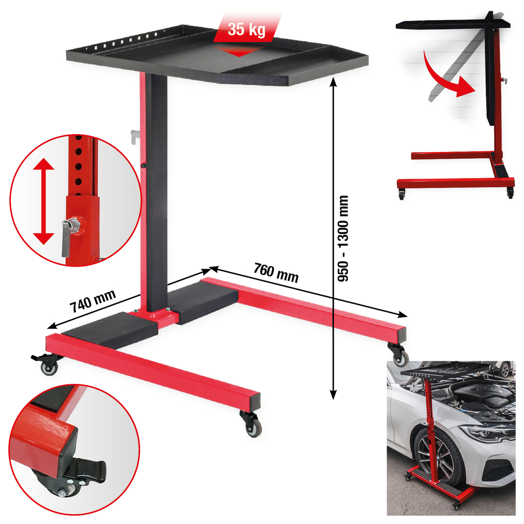 Performance Universal-Ablagetisch, höhenverstellbar, max. 35 kg