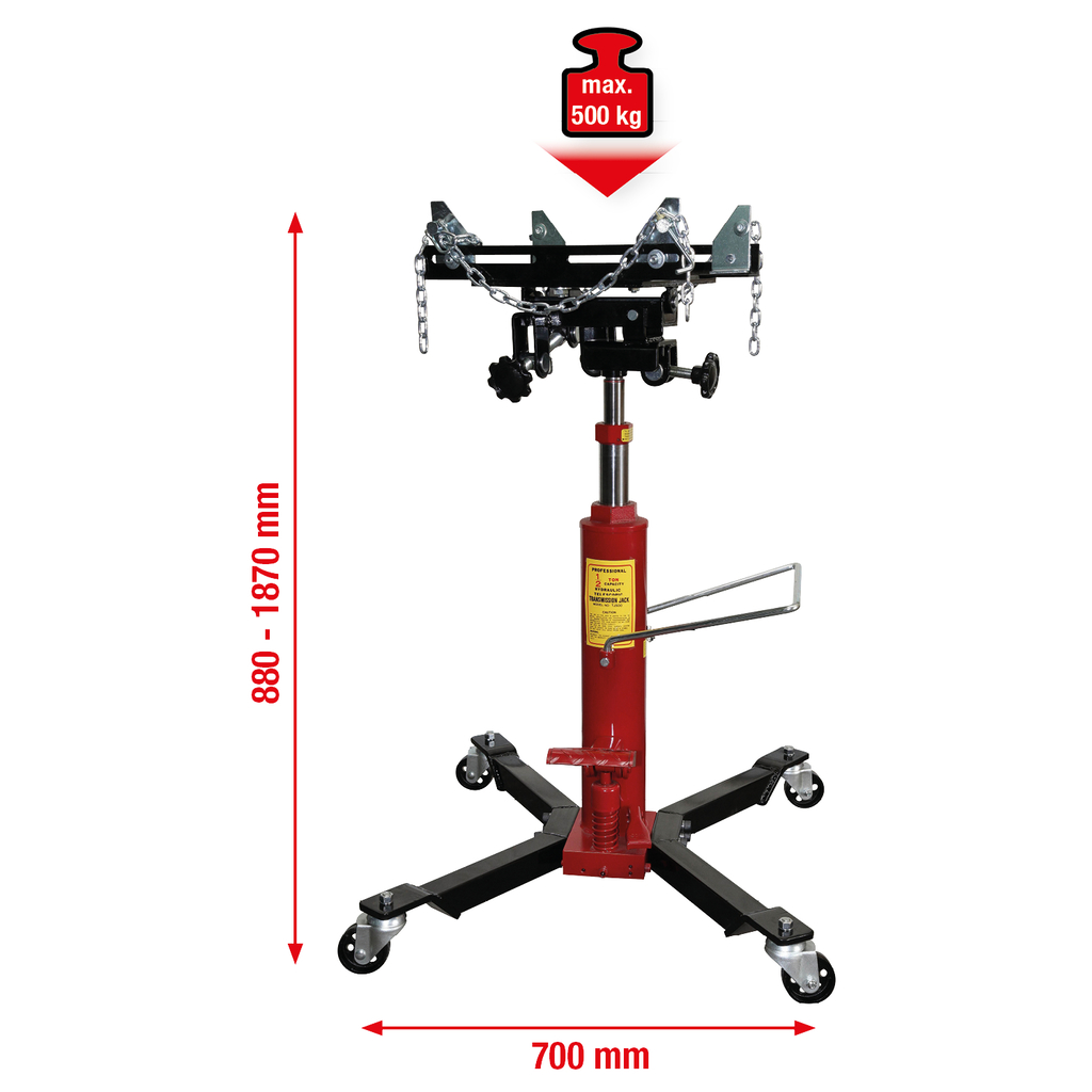 Hydraulik-Getriebeheber mit Tisch,500kg