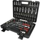 CHROMEplus socket wrench set 1/4" + 1/2", 78-piece