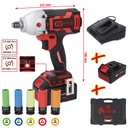 KS Tools eMONSTER 1/2" brushless cordless screwdriver set with impact function, 9 pcs 