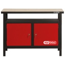 Professional workbench with 2 doors, H840xW1200xD600mm