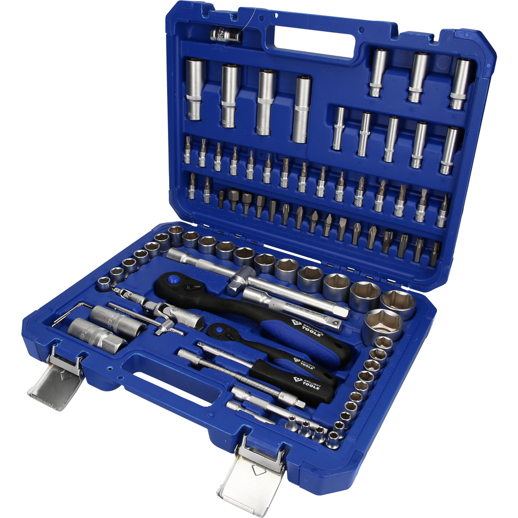 Socket wrench set, 94-piece, 1/4", 1/2"