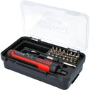 KS Tools - eMONSTER 1/4" cordless bit screwdriver set, 27 pcs