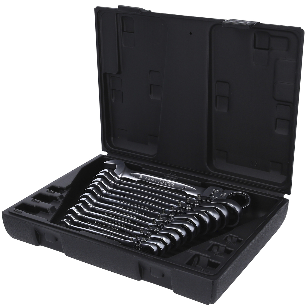 KS Tools GEARplus joint ratchet wrench set, 12 pcs. lockable